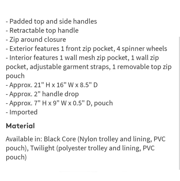 🤯LAST ONE!!!🌟NWT LeSportsac 21" Trolley Case🌟 - Picture 6 of 8